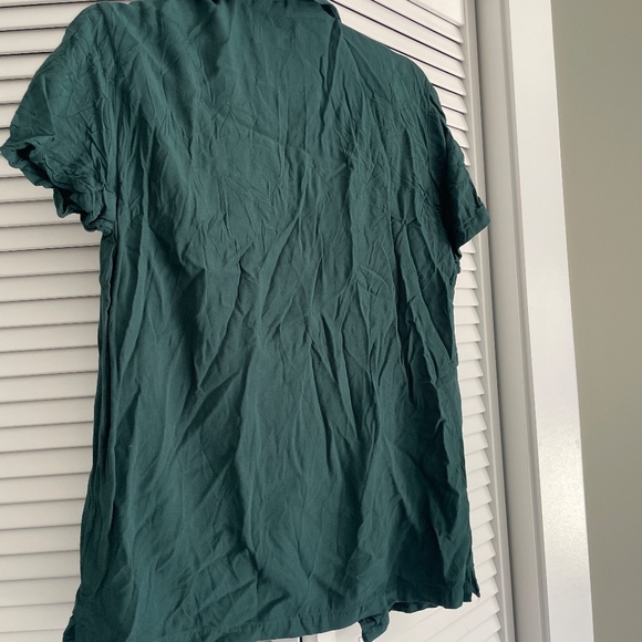 Onia Hawaiian Style Shirt- Dark Green- Mens Small - Picture 3 of 3